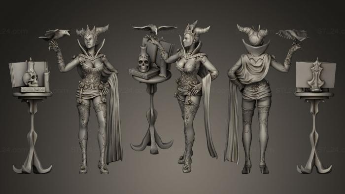 Figurines heroes, monsters and demons (Malefique, STKM_0270) 3D models for cnc